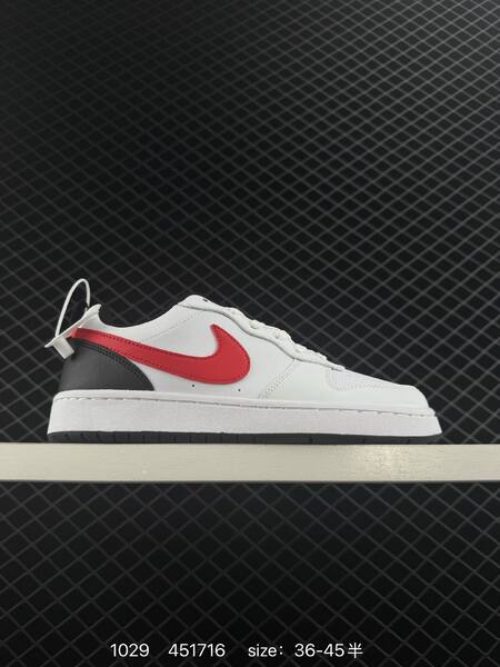Nike Court Borough Low White Black Red EU 36-45 5 casual lifestyle