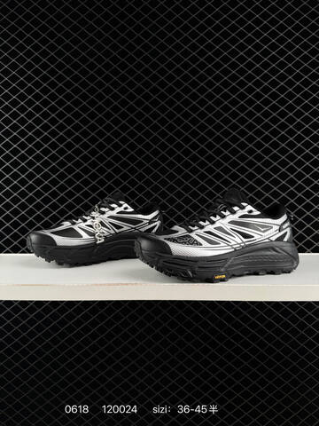 HOKA ONE ONE Mafate Speed 2 Low TPU Black Silver White EU 36-45 Trail Shoe Trail Running Sneakers - Unisex (BS-86192)