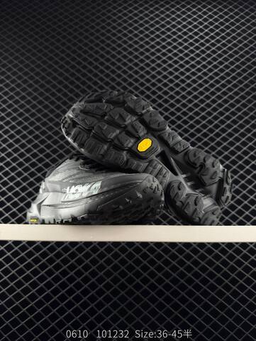 HOKA ONE ONE Mafate X Black Grey Silver EU 36-45 Running Shoe Running Sneakers - Unisex (BS-86610)