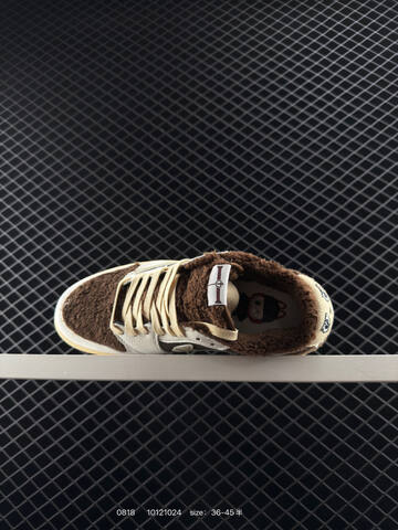 Jordan Air Jordan 1 Low Travis Scott Reverse Mocha Custom Brown White Cream Dark Brown EU 36-45 Sneaker - Unisex (BS-80889)
