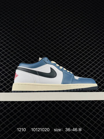 Jordan Air Jordan 1 Low Motion White Blue Red Navy Cream EU 36-46 Sneaker - Unisex (BS-80080)