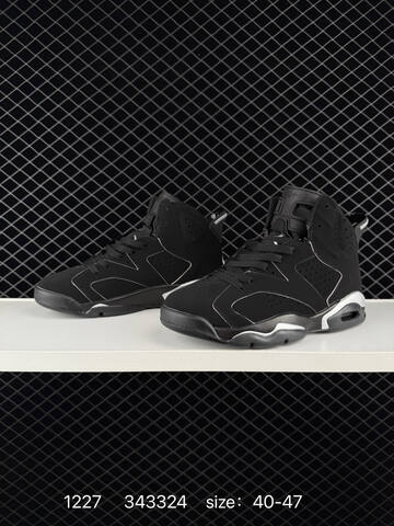 Jordan Air Jordan 6 Retro Black Metallic Silver EU 40-47 Basketball Shoe - Men's (BS-79972)
