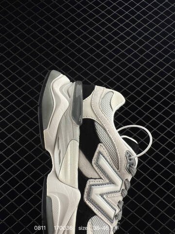 New Balance 9060 light grey black white grey