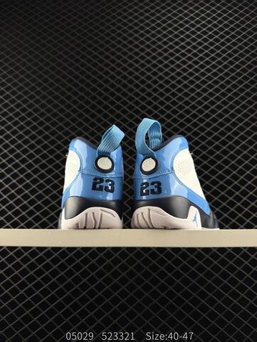 Jordan Air Jordan 9 Retro 302370 161 White University Blue Navy White EU 40-47 Basketball Shoe - Men's (BS-81286)