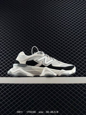 New Balance 9060 light grey black white grey