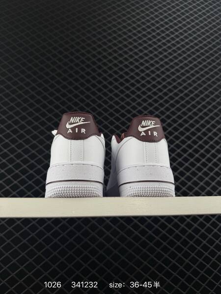 Nike Air Force 1 07 white burgundy 36-45 5 casual lifestyle