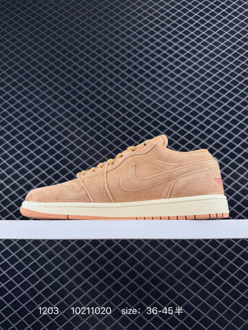Jordan Air Jordan 1 Low HV4089-200 Wheat Beige Cream Red EU 36-45 Sneaker - Unisex (BS-80118)