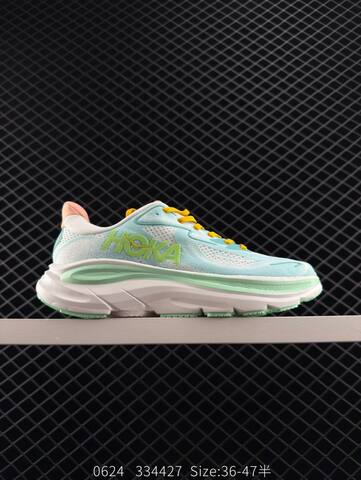 HOKA Clifton 10 White Blue Pink Yellow Black EU 36-47 Running Shoe Running Sneakers - Unisex (BS-86586)