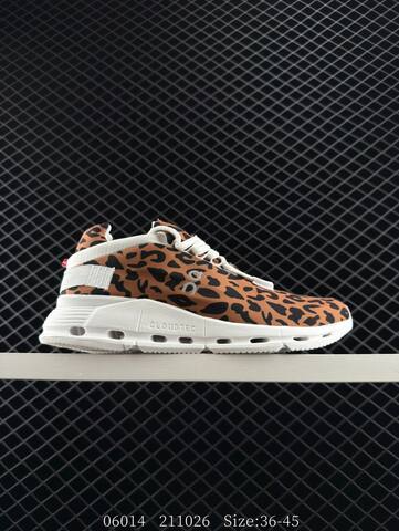 On Cloudnova Brown Black White Leopard EU 36-45 Running Shoe Running Sneakers - Unisex (BS-85559)