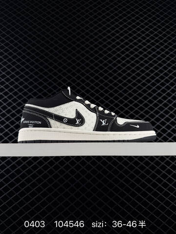 Jordan Air Jordan 1 Low Black Off White EU 36-46 Sneaker - Unisex (BS-79554)