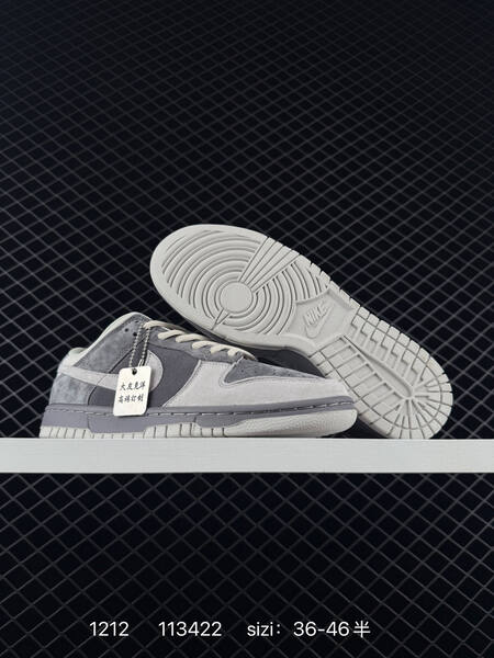 Nike SB Dunk Low grey black white with red laces EU 36-46 5 skate lifestyle