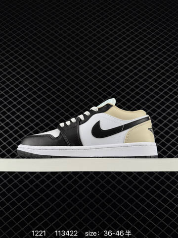 Jordan Air Jordan 1 Low 553558 125 White Black Beige Light Blue EU 36-46 Sneaker - Unisex (BS-80018)