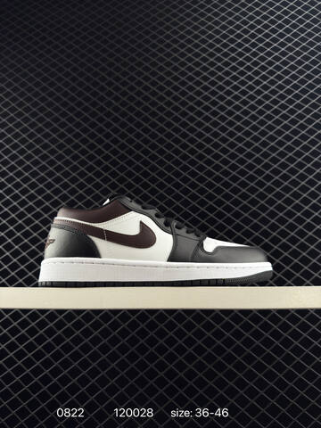 Jordan Air Jordan 1 Low Black White Brown EU 36-46 Sneaker - Unisex (BS-80854)