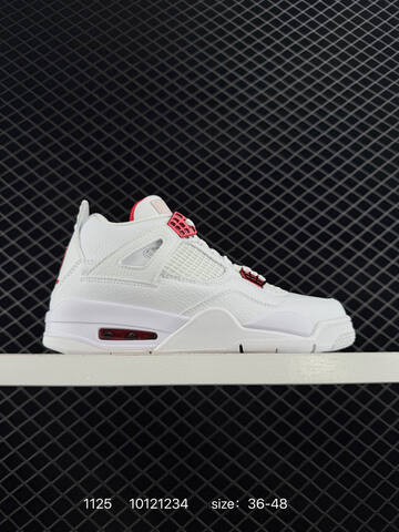 Jordan Air Jordan 4 SE Neon Grey Black White Red EU 36-48 Basketball Shoe - Unisex (BS-80193)