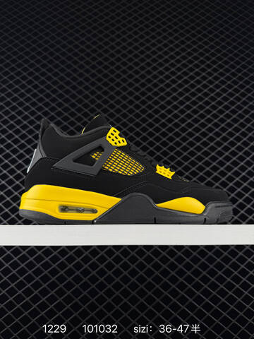 Jordan Air Jordan 4 Retro White Grey Black EU 36-47 Basketball Shoe - Unisex (BS-79951)