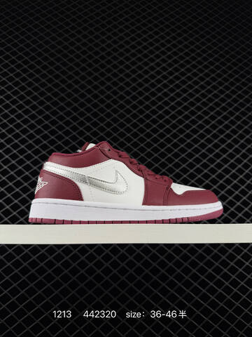 Jordan Air Jordan 1 Low black white red silver