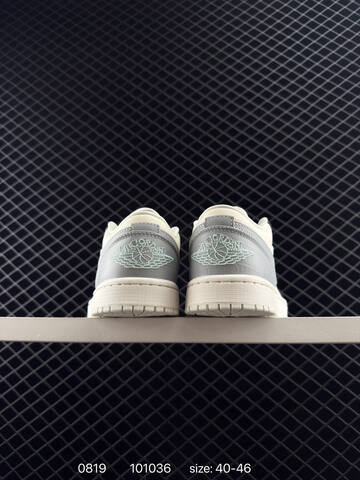 Jordan Air Jordan 1 Low Sail Black Light Grey Turquoise EU 40-46 Sneaker - Men's (BS-80875)