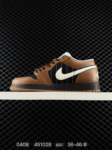 Jordan Air Jordan 1 Low Brown Black White Light Blue EU 36-46 Sneaker - Unisex (BS-79529)