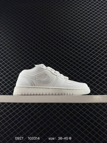 Jordan Air Jordan 1 Low White Maroon Black Red EU 36-45 Sneaker - Unisex (BS-80618)