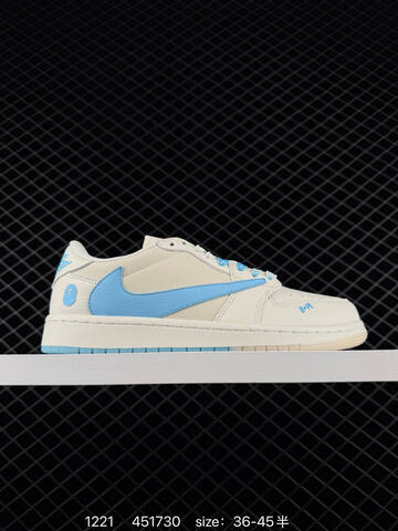 Jordan Air Jordan 1 Low Off White Light Blue EU 36-45 Skate Shoe - Unisex (BS-80013)