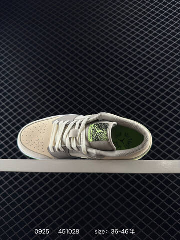 Jordan Air Jordan 1 Low Erase Your Mistakes Beige Grey Gold Neon Green White EU 36-46 Skate Shoe - Unisex (BS-80637)
