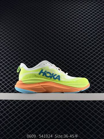 HOKA Bondi 8 White Mint Green Orange EU 36-45 Running Shoe Running Sneakers - Unisex (BS-86614)