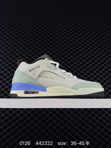 Jordan Jordan Spizike Low Off White Light Green Blue Black EU 36-45 Basketball Shoe - Unisex (BS-79761)