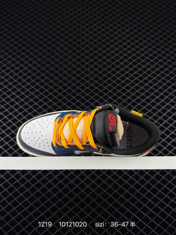Jordan Air Jordan 1 Retro Low OG White Navy Blue Yellow Red Cream EU 36-47 Sneaker - Unisex (BS-80025)