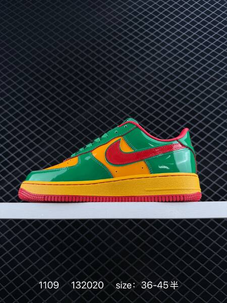 Nike Air Force 1 07 green yellow red EU 36-45 5 lifestyle