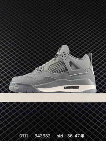 Jordan Air Jordan 4 Retro Cool Grey White EU 36-47 Basketball Shoe - Unisex (BS-79847)