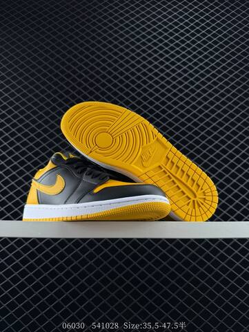 Jordan Air Jordan 1 Low Yellow Ochre Black Yellow White EU 35 5-47 5 Sneaker - Unisex (BS-81125)