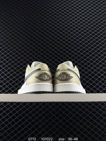 Jordan Air Jordan 1 Low White Black Beige EU 36-46 Basketball Shoe - Unisex (BS-81073)