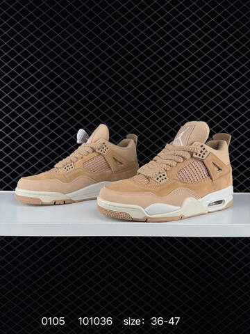 Jordan Air Jordan 4 Retro Tan Sail Off White EU 36-47 Basketball Shoe - Unisex (BS-79900)