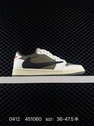 Jordan Air Jordan 1 Low OG SP Travis Scott Sail Blue Cream Black Green White EU 36-47 5 Sneaker - Unisex (BS-79494)