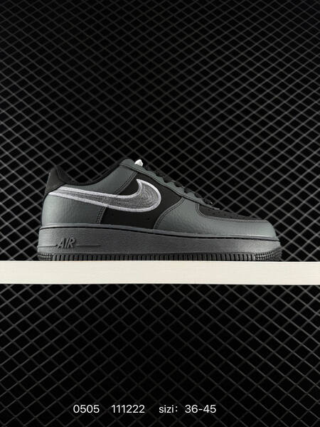 Nike Air Force 1 '07 black/grey EU 36-45 lifestyle