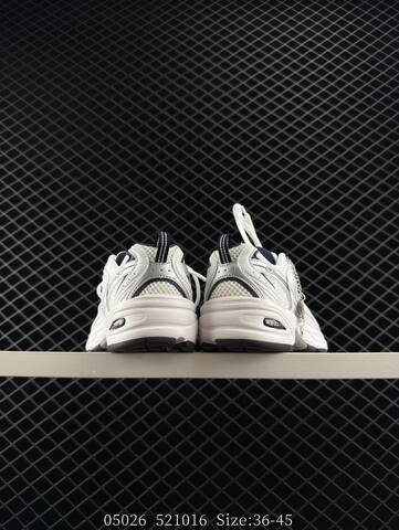 New Balance 530 White Silver Navy Black EU 36-45 Running Shoe - Unisex (BS-83400)