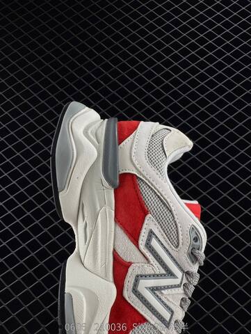 New Balance 9060 Off White Grey Red Black EU 36-45 Sneaker - Unisex (BS-83349)