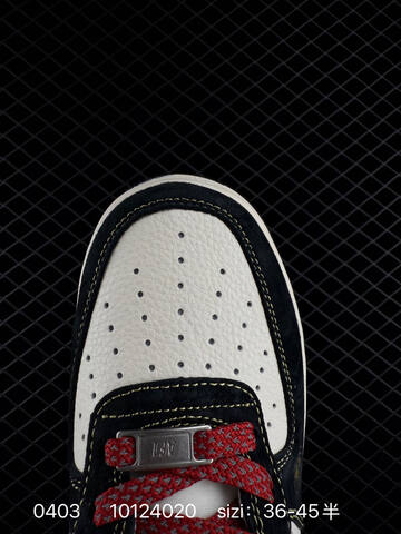 Nike Air Force 1 Off White Grey Red Dark Grey EU 36-45 Sneaker - Unisex (BS-79555)