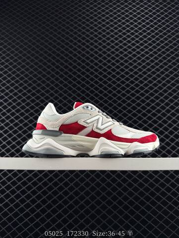 New Balance 9060 Off White Red Grey Black EU 36-45 Sneaker - Unisex (BS-83407)