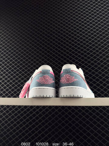Jordan Air Jordan 1 Low HQ2001 400 White Light Blue Pink EU 36-46 Sneaker - Unisex (BS-80982)