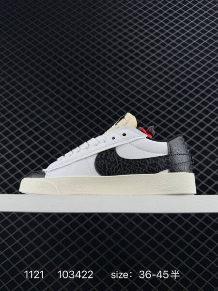Nike Blazer Low 77 Jumbo DQ1470-140 White Red EU 36-45 5 lifestyle