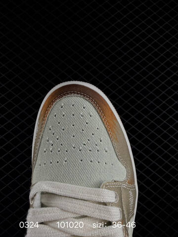 Jordan Air Jordan 1 Low SE Multi Color Distressed Light Green Brown White Orange EU 36-46 Sneaker - Unisex (BS-79616)
