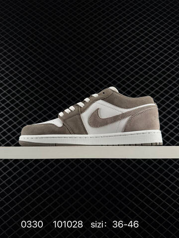 Jordan Air Jordan 1 Low White Brown Grey EU 36-46 Sneaker - Unisex (BS-79582)