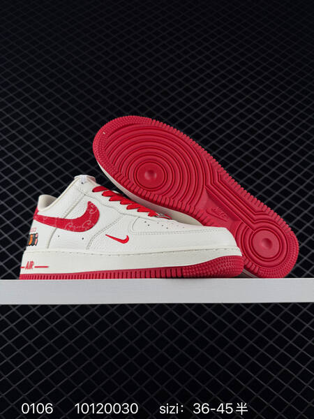 Nike Air Force 1 07 Low White Red Blue EU 36-45 lifestyle