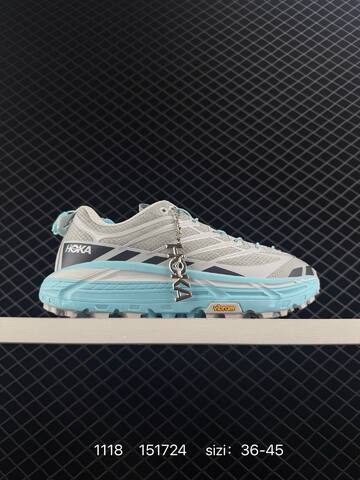 HOKA ONE ONE MAFATE THREE 2 White Neon Yellow Grey Red EU 36-45 Trail Shoe Trail Running Sneakers - Unisex (BS-86381)
