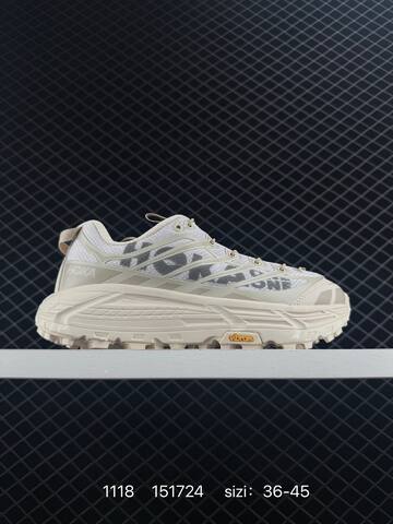 HOKA ONE ONE MAFATE THREE 2 White Neon Yellow Grey Red EU 36-45 Trail Shoe Trail Running Sneakers - Unisex (BS-86381)
