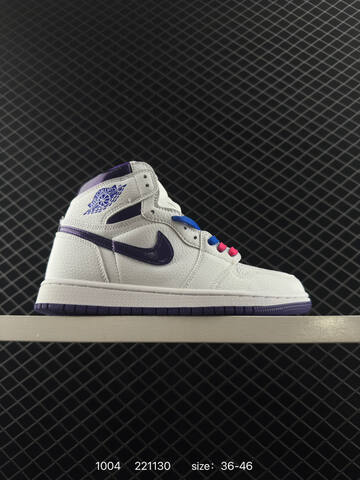 Jordan Air Jordan 1 Retro High OG Black Blue White Grey EU 36-46 Basketball Shoe - Unisex (BS-80583)