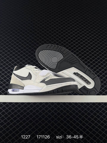 Jordan Air Jordan Legacy 312 White Black Light Gray EU 36-45 Basketball Shoe - Unisex (BS-79979)