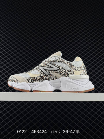 New Balance 9060 White Beige Leopard Brown EU 36-47 Sneaker - Unisex (BS-82368)
