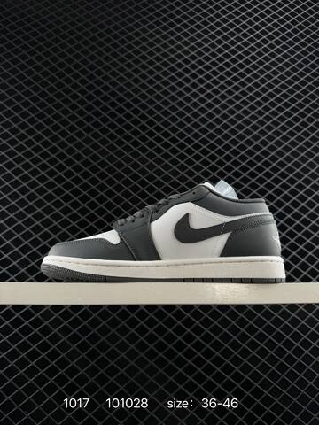 Jordan Air Jordan 1 Low White Dark Grey Sail EU 36-46 Skate Shoe - Unisex (BS-80502)
